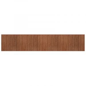 VidaXL Tapis rectangulaire Marron 80x400 cm Bambou, Tapis de Salon, Tapis de Cuisine, Tapis rectangulaire, Tapis de Chambre à Coucher