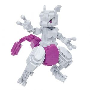 Kawada Bandai - Figurine Pokémon - Mewtwo - Figurine en Briques - Jeu de Construction Montage Maquette - Kit Construction Jouet Enfant 12 Ans et + Ado Adultes - NBPM101