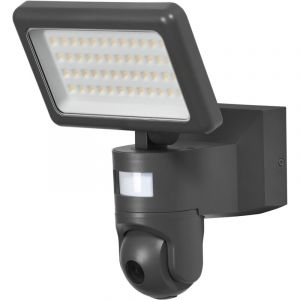 Osram Spot SMART+ WiFi avec caméra HD, lumière blanc chaud (3000 K), projecteur avec capteur de mouvement et de lumière du jour, 2000 lumens, dimmable, IP44