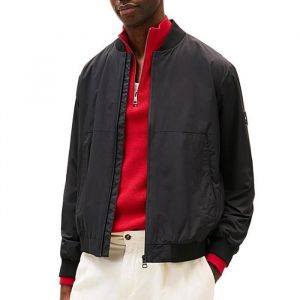 Tommy Hilfiger Branded Bomber Mw0Mw39199 Blouson aviateur, Black (Black), L Homme