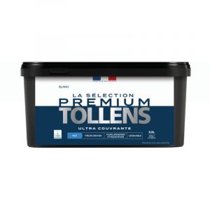Tollens Peinture int&eacute;rieure couleurs - La S&eacute;lection Premium Mat - Ultra Couvrante - Blanc 2,5 L - 30m&sup2;