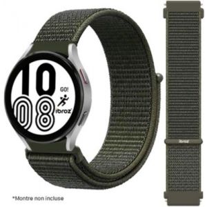 Image de Ibroz Bracelet Samsung/Huawei Nylon Loop 20mm kaki