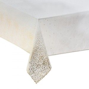 Féérie Lights&christmas Nappe de Noël motif Léopard L 140 x l 240 cm 240 x 140 Blanc
