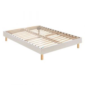 Merinos Sommier en kit d&eacute;co sable blanc 140x190