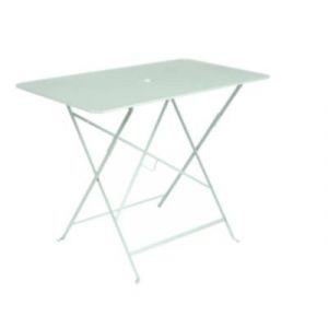 Fermob Table pliante Bistro / 97 x 57 cm - 4 personnes - Trou parasol vert en métal