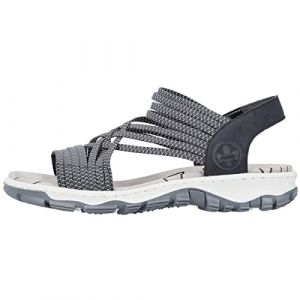 Rieker 68888, Sandales de Trekking Femme, Bleu, 36 EU