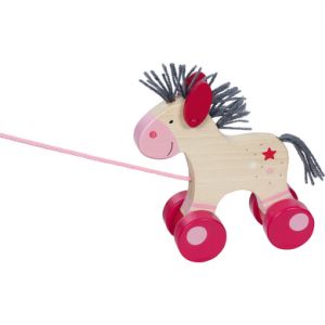 Goki Chevalet Animal &agrave; Pousser Lillie Poup&eacute;e b&eacute;b&eacute;, 54867, Multicolore