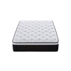 Image de Mobilierdeco - solenne - Matelas hybride mémoire de forme 140 x 190 cm épaisseur 37 cm - Blanc