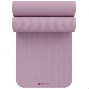 Tapis de fitness Hop-Sport 190 x 60 cm x 1 cm, tapis de sport - m&eacute;nageant les articulations & antid&eacute;rapant, tapis de fitness en mousse NBR + sangle de transport, Brume violette