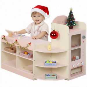 Image de Supermarch&eacute; pour enfant - AIYAPLAY - caisse enregistreuse et distributeur - 3 ans et plus - MDF - 907x60x738cm - vert