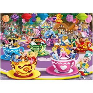 Image de King Puzzle 1000 pi&egrave;ces : Disney : Les folles tasses de th&eacute;