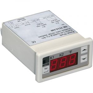Rittal SK - Thermom&egrave;tre digital de rack et thermostat - montable sur mur, montable sur rack - AC 100-230/ DC 24-60 V - RAL 7035