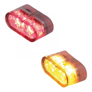 Highsider Clignotants LED moto arrière, feu stop, clignotants Little Star-MX Pro