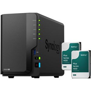 Synology Bundle DS225+ avec 2x HDD Plus Series HAT3310 8To - BUNDS225+HAT3310-8T