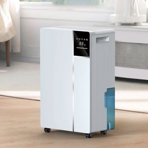 D&eacute;shumidificateur d'air 16L-jour D&eacute;shumidificateur de Chambre Ultra-silencieux Contr&ocirc;le Mode AUTO Indicateur humidit&eacute; Minuterie 24H