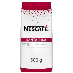 Nescafe Santa Rica - Caf&eacute; Soluble - 100% Arabica - Puissant et Intense aux Notes Fruit&eacute;es - Caf&eacute; en Poudre - Approvisionnement 100% plus Responsable - Pr&eacute;paration Instantan&eacute;e - Sachet de 500g
