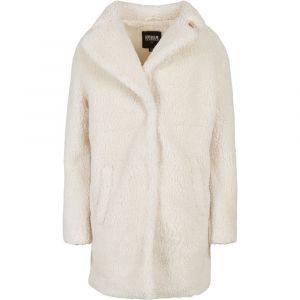 Urban classics Manteau Sherpa surdimensionné pour Femme Veste, Sable Blanc, XXXL