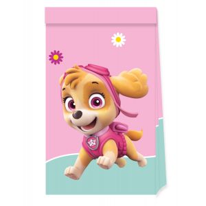 Procos 4 sachets en papier Pat' Patrouille Stella - Couleur Rose - Taille Taille Unique