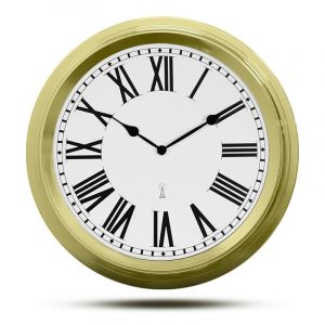 Horloge murale radiopilotée ø 25 cm - style rétro silencieux