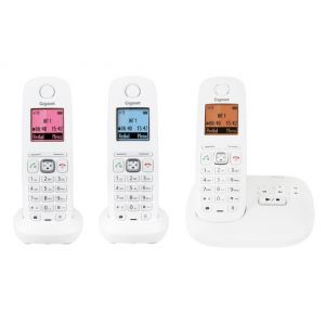 Gigaset A545A Trio - Téléphone sans fil avec répondeur 3 combinés