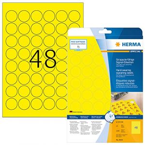 Herma Signal-etiketten a4 30 mm gelb folie 1200 st 8034