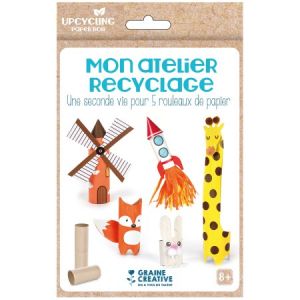 Graine Cr&eacute;ative Kit cr&eacute;atif Mon atelier recyclage - Rouleaux de papier toilette