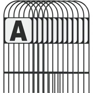 VidaXL Marqueurs de dressage 12 pcs acier