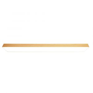 Panneau LED blanc/bois 120x15 cm