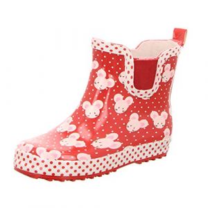 Beck Bottes en caoutchouc petite souris rouge - Taille 29