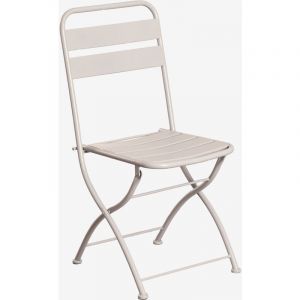 Chaise de salle à manger pliante Janti SKLUM Tapioca Beige