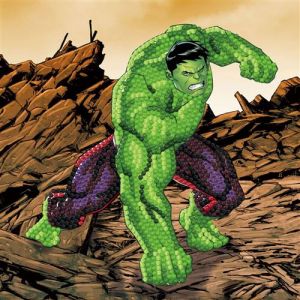 Hulk Carte À Diamanter 18x18cm Crystal Art Occasion
