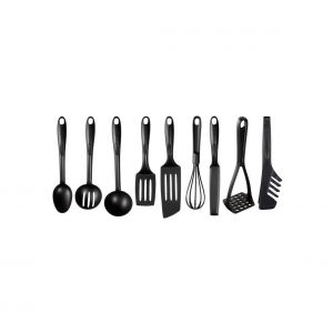 Image de Tefal Kit d'ustensiles de cuisine 9 pce BIENVENUE noir