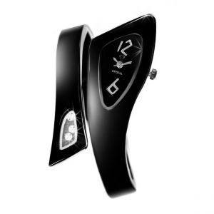 Montre Bangle Par So Charm ornée de cristaux Swarovski MF001-NOIR-SWARO