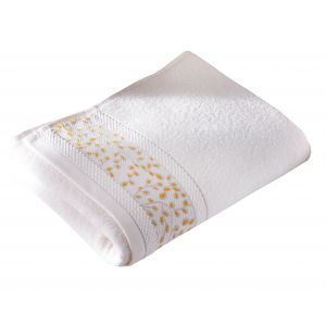 Drap de bain blanc 100x150 en coton