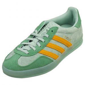 Adidas Chaussures Gazelle Indoor Femme - Cuir Et Synthétique, Vert-Pâle - 36