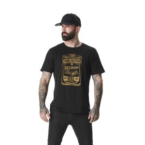 Von Dutch T-shirt T-shirt homme col rond en jersey avec logo Oil
