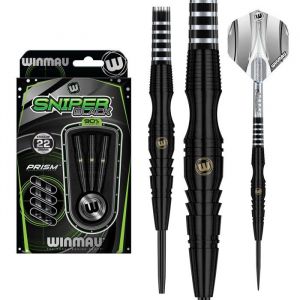 Winmau Sniper Black 90% - Fl&eacute;chettes pointe Acier