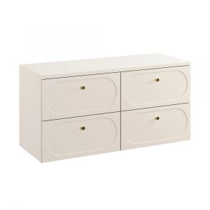 Meuble sous-vasque 120cm plan de toilette Sanae Beige sable