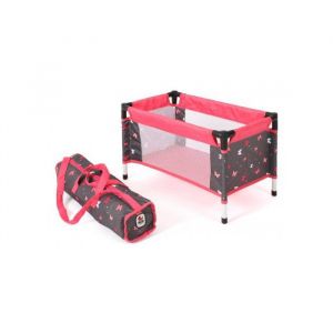 Bayer Chic Lit parapluie de voyage papillons rose - pour poupon et poupee 50 cm max - mobilier accessoire de jeu - set jouet fille et carte