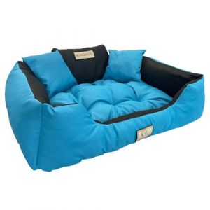 Image de Lit pour chien et chat 55 x 45 AIO Kingdog couleur bleu taille S