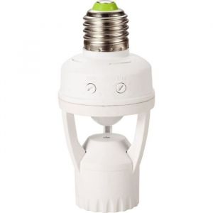 1000brico - Douille E27 - gao - Détecteur - 360°, durée ajustable, compatible led/cfl