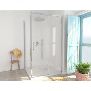 Sanycces Porte de douche coulissante une porte New Lisboa - 150 cm
