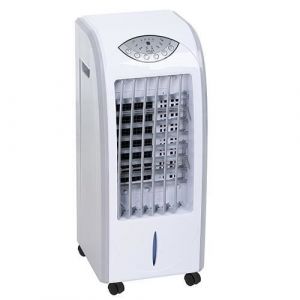 Adler Refroidisseur d'air 7 L, Air Cooler, Humidificateur, Purificateur, Télécommande 350W Blanc AD 7915