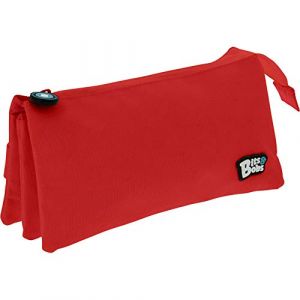 Grafoplás 37545451. Trousse scolaire 3 compartiments, couleur rouge, 23,5 x 12 x 14 cm, Bits & Bobs
