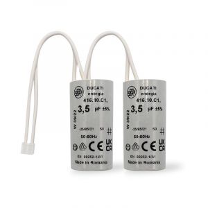 2 Condensateurs, 3,5 uF, à Connecteurs, pour Moteur Volet Roulant Bubendorff