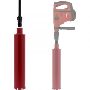 Couronne diamant &Oslash; 89 mm avec adaptateur pour perceuse et perforateur SDS-max