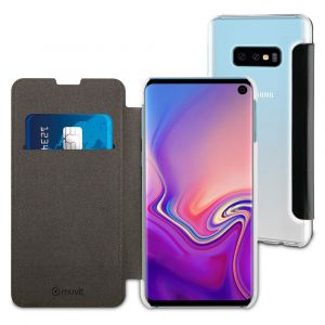 Image de Muvit Housses et étuis Folio Case Samsung Galaxy S10e One Size Black - Black - Taille One Size