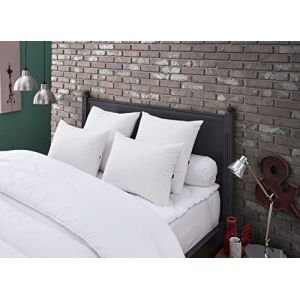 Dodo Lot de 2 Oreillers rectangles Anti Acariens Blanc 50 x 70 cm - 83197
