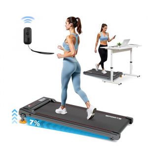 Tapis De Marche/Course - Raoo - Min - Moteur 2.25hp- Vitesse 1-6km/H- Inclinaison 7 % - Avec T&eacute;l&eacute;commande-Compact Et Silencieux