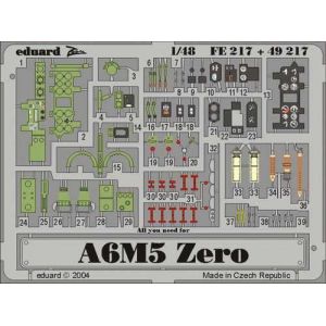 Image de Eduard MAQUETTE A6M5 ZERO HASEGAWA 1/48 FE217